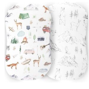 Ultra Soft Stretchy Jersey Universal Fit Bassinet Sheets - 5 pack - New w/o box